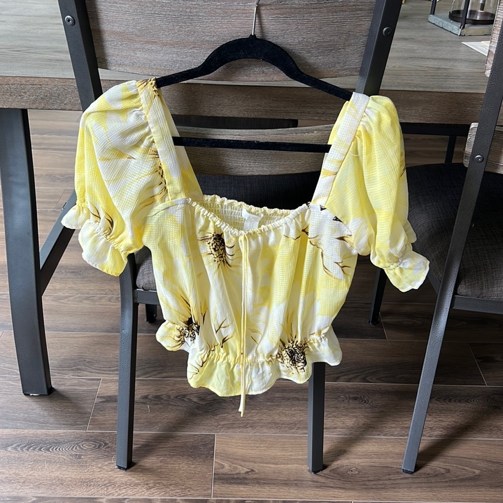 M H&M Yellow Top